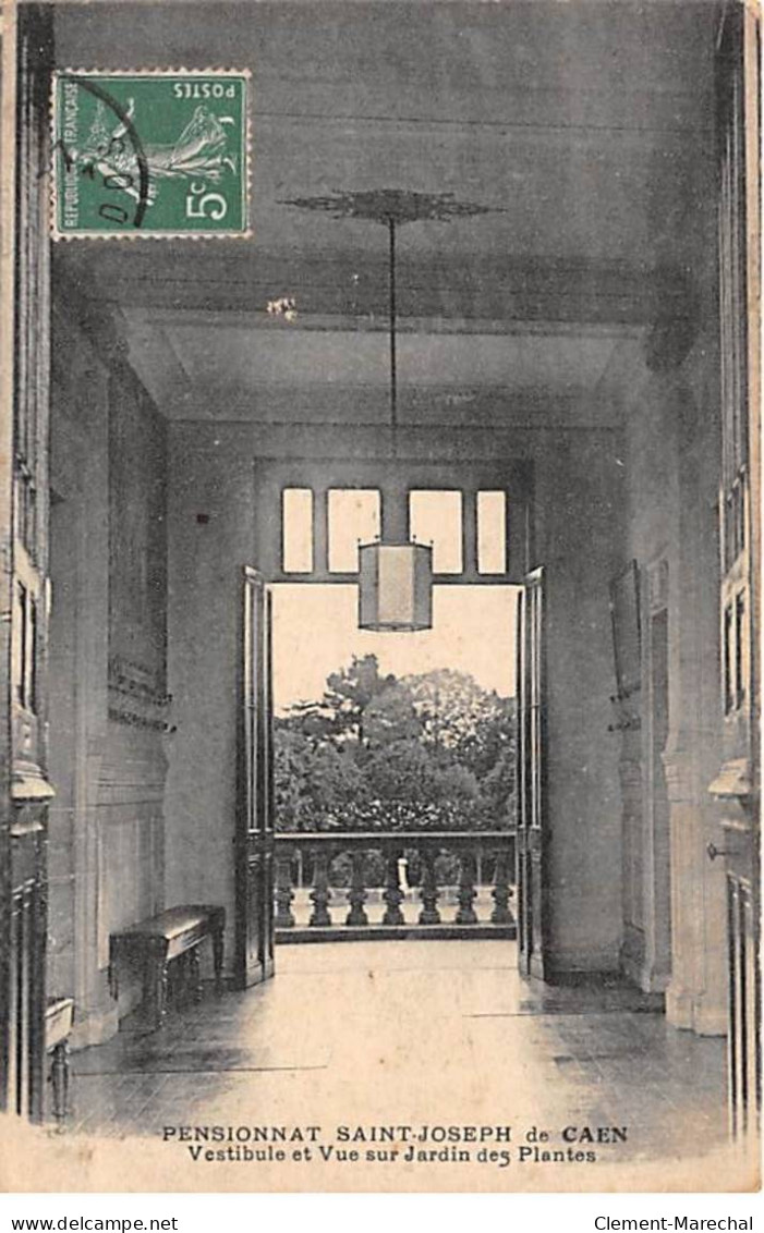 Pensionnat Saint Joseph De CAEN - Vestibule Et Vue Sur Jardin Des Plantes - état - Caen