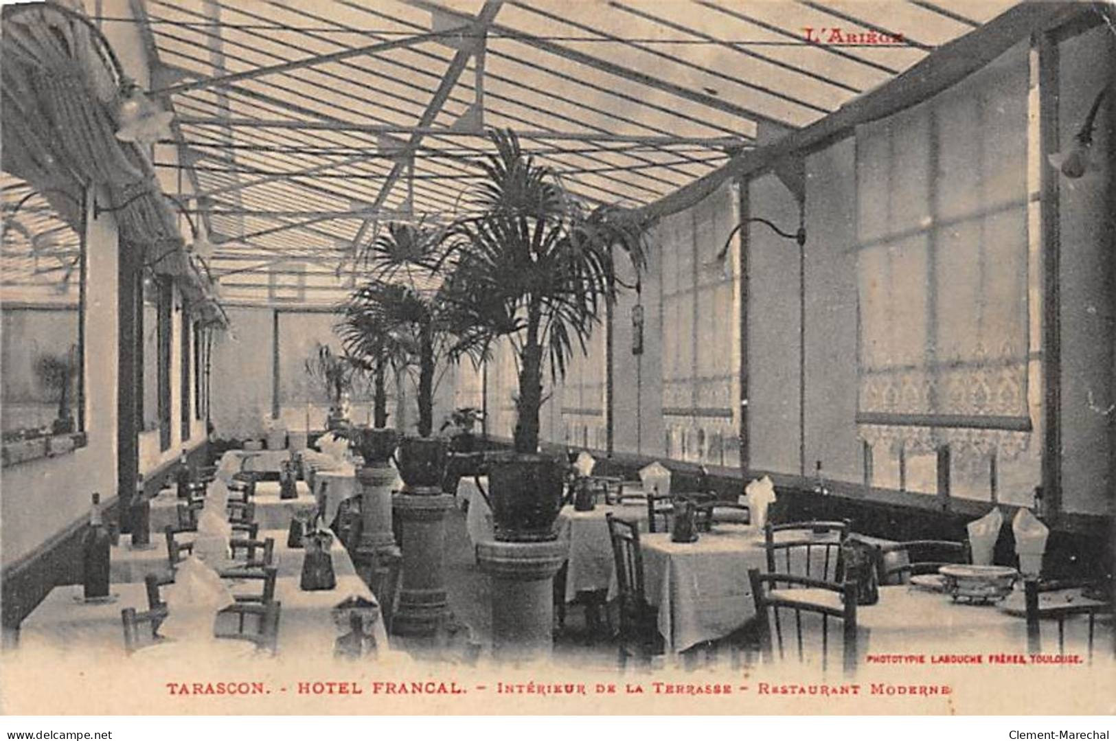 TARASCON - Hotel Francal - Intérieur De La Terrasse - Restaurant Moderne - Très Bon état - Tarascon