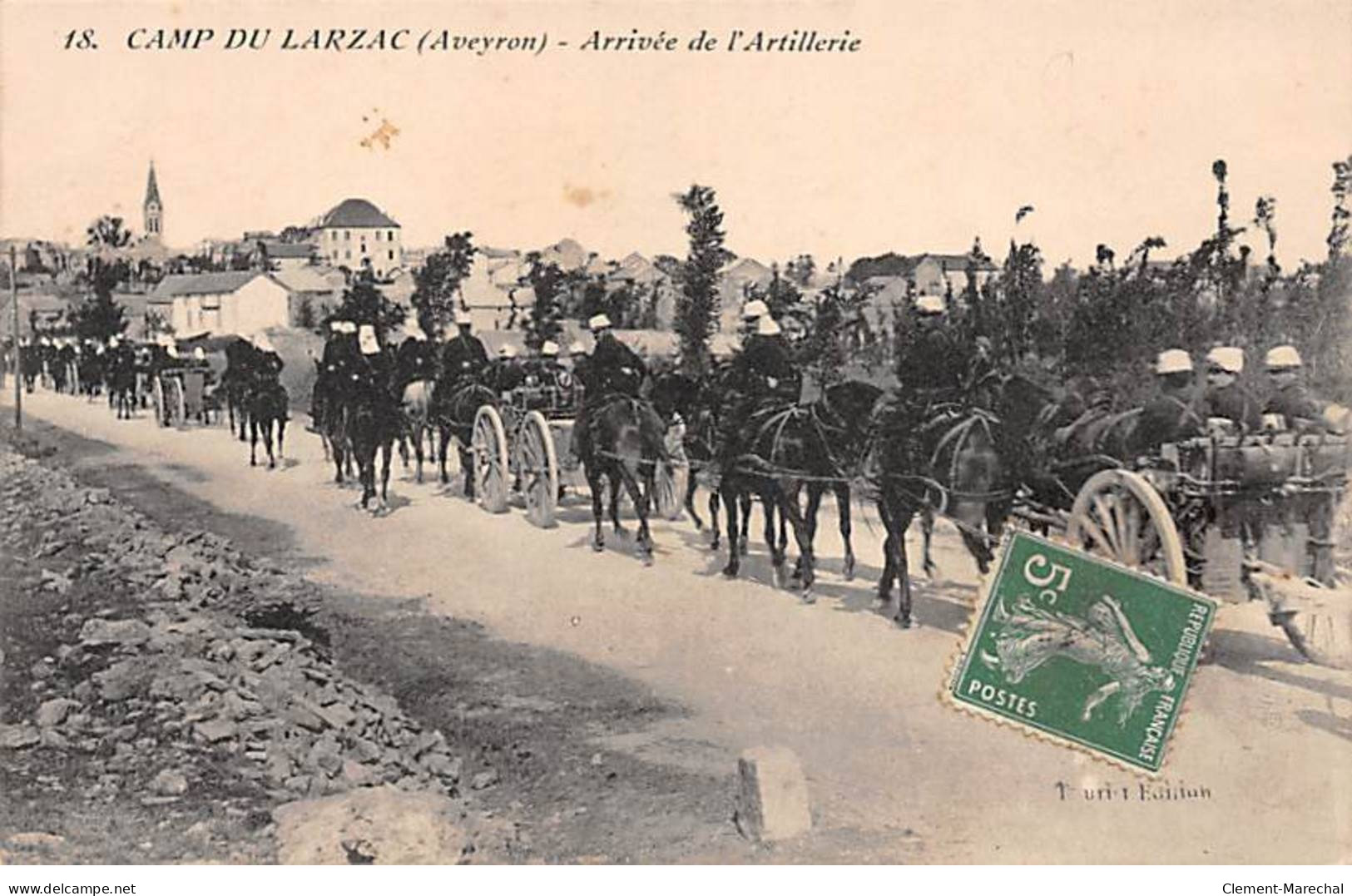 CAMP DU LARZAC - Arrivée De L'Artillerie - Très Bon état - Other & Unclassified