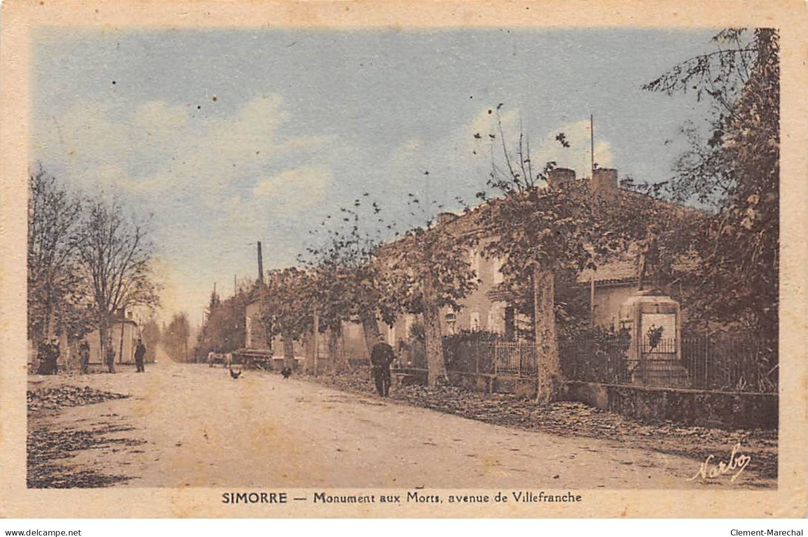 SIMORRE - Monument Aux Morts, Avenue De Villefranche - Très Bon état - Other & Unclassified