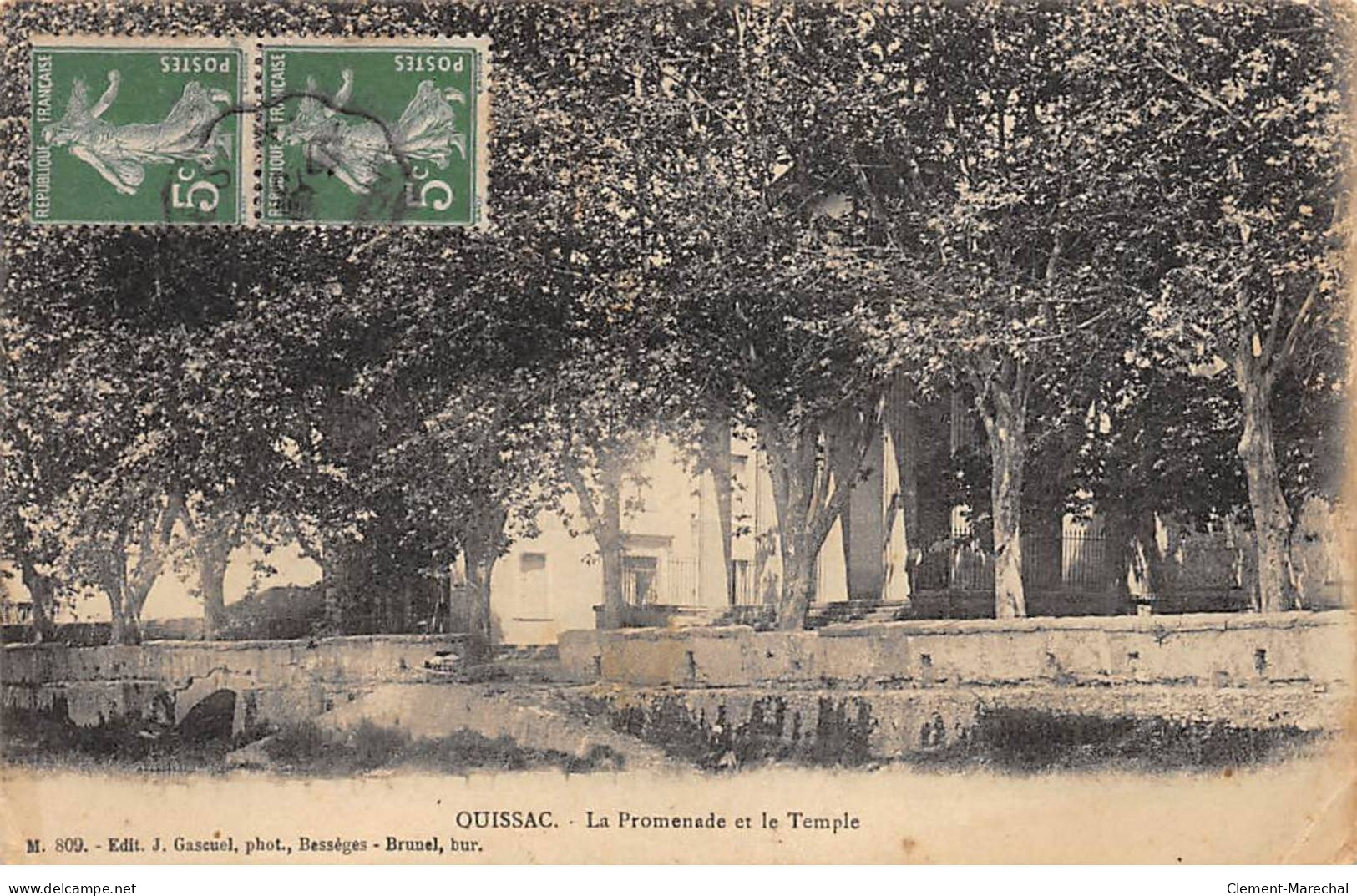 QUISSAC - La Promenade Et Le Temple - état - Autres & Non Classés