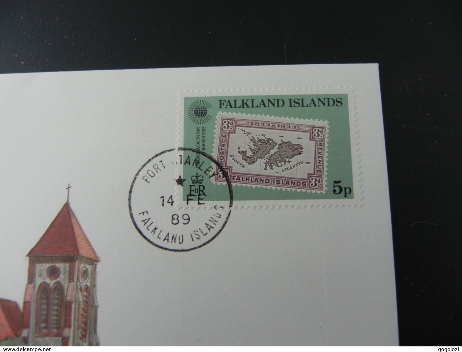 Falkland Islands 50 Pence 1987 - Numis Letter 1989 - Falklandinseln