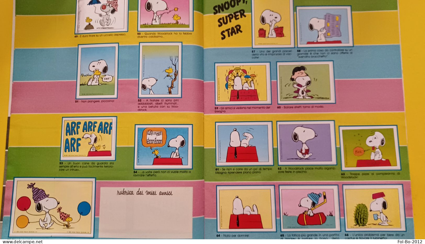 I Love Snoopy Album Completo Panini 1990 - Italian Edition