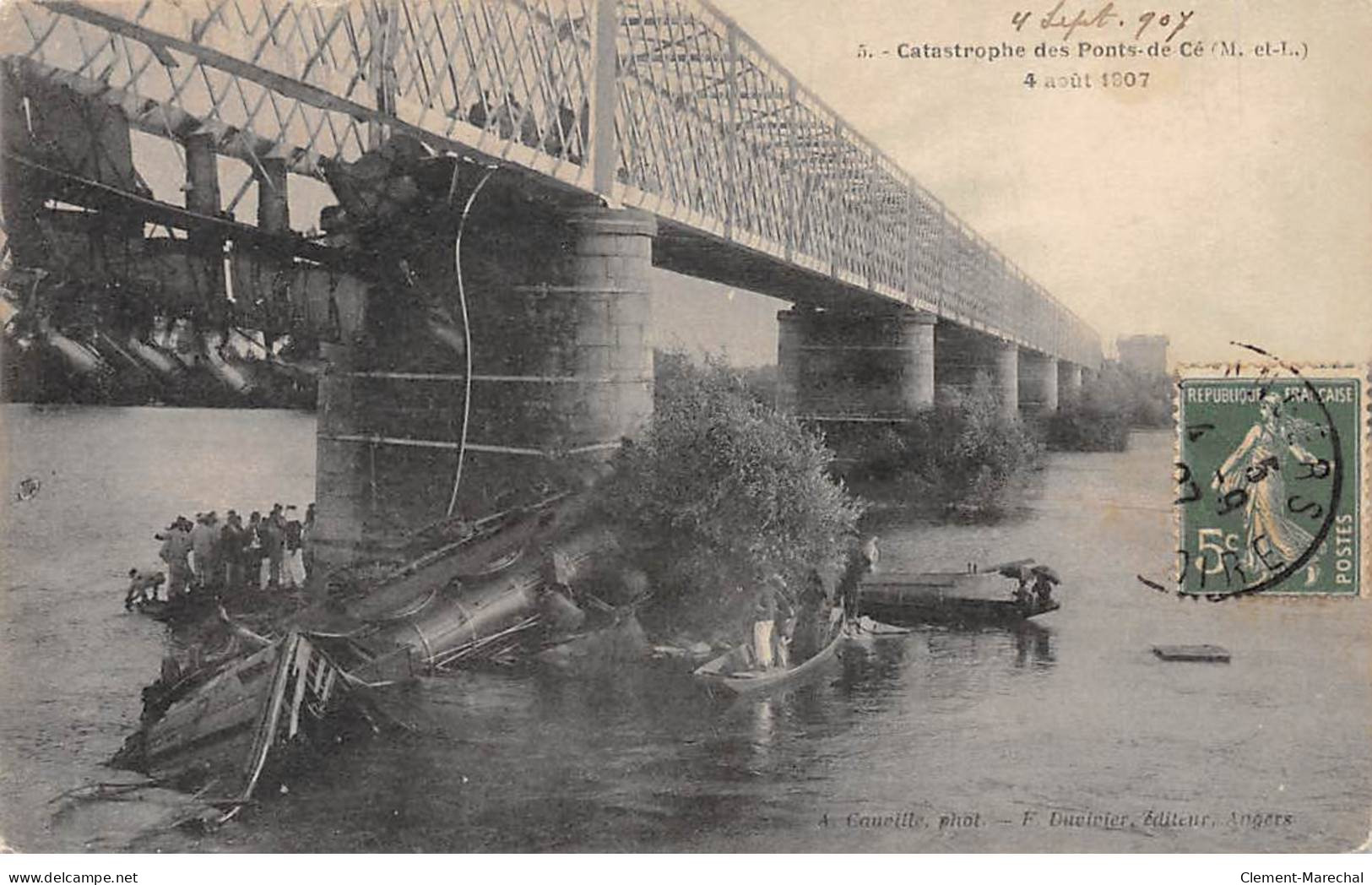 Catastrophe Des PONTS DE CE - 4 Août 1907 - Très Bon état - Les Ponts De Ce