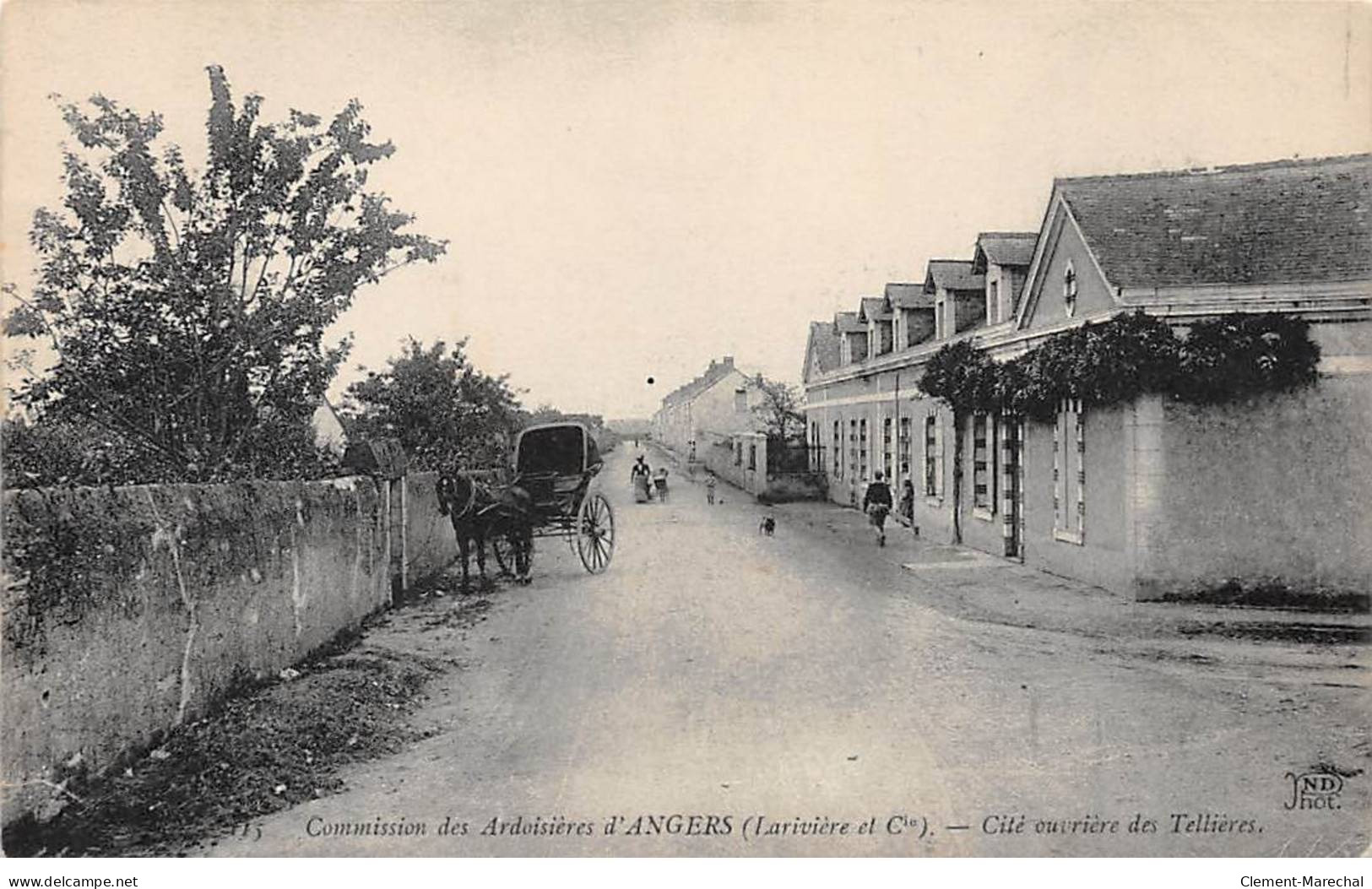 Commission Des Ardoisières D'ANGERS - Cité Ouvrières Des Tellières - Très Bon état - Angers