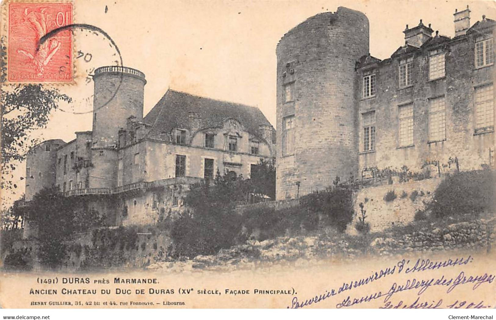 DURAS Près Marmande - Ancien Chateau Du Duc De Duras - Très Bon état - Other & Unclassified