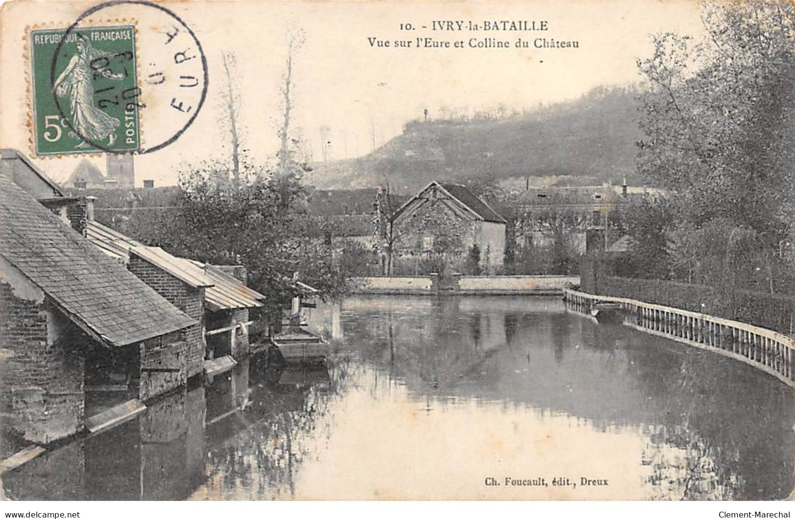 IVRY LA BATAILLE - Vue Sur L'Eure Et Colline Du Châteeau - état - Ivry-la-Bataille