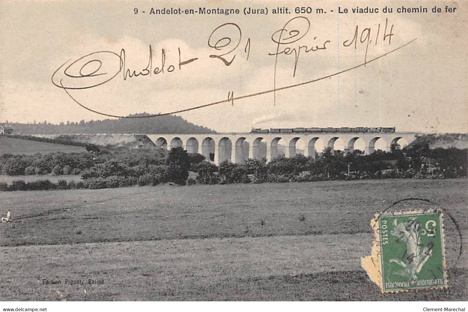 ANDELOT EN MONTAGNE - Le Viaduc Du Chemin De Fer - Très Bon état - Autres & Non Classés