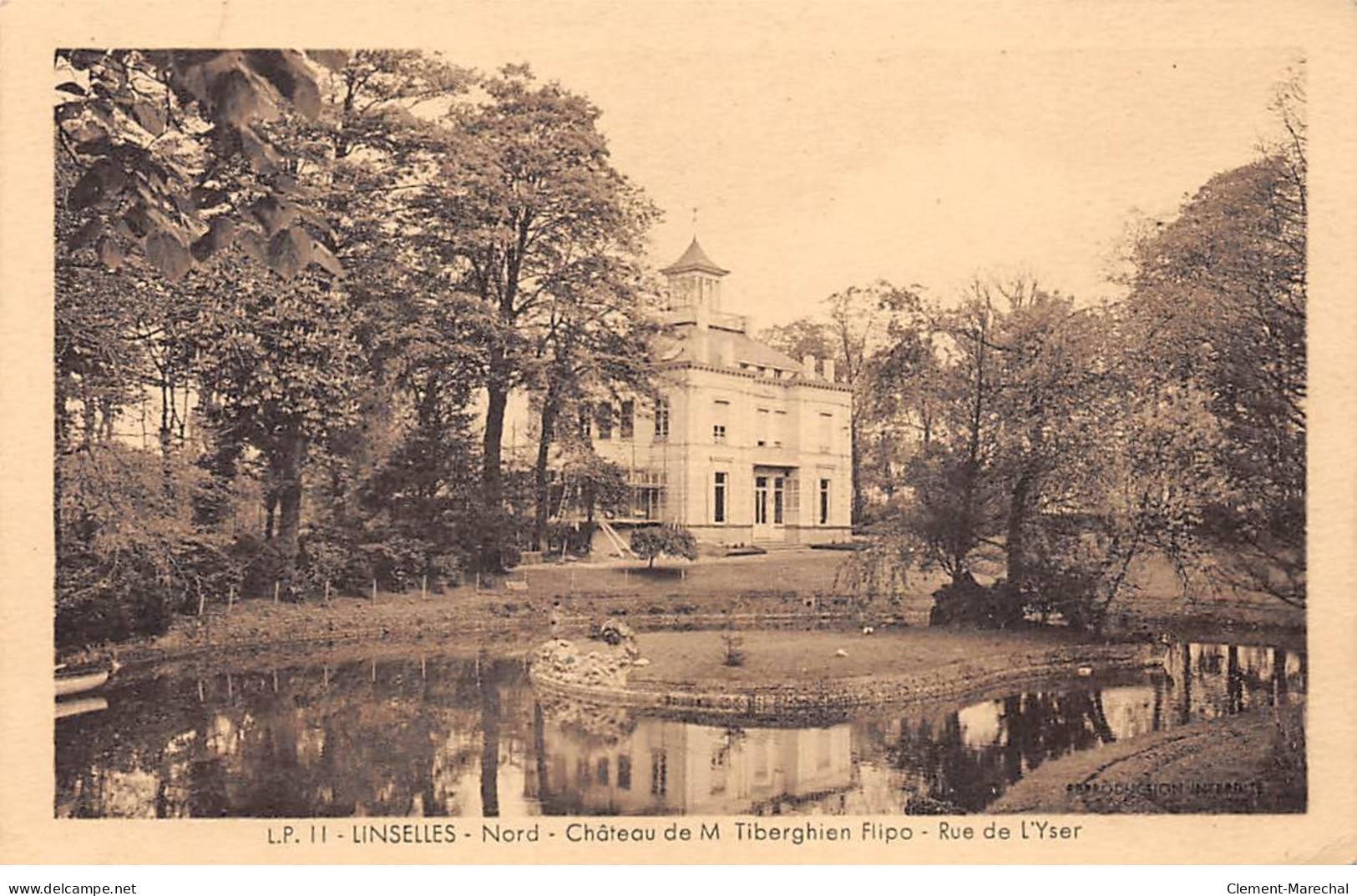 LINSELLES - Château De M. Tiberghien Flipo - Rue De L'Yser - Très Bon état - Autres & Non Classés