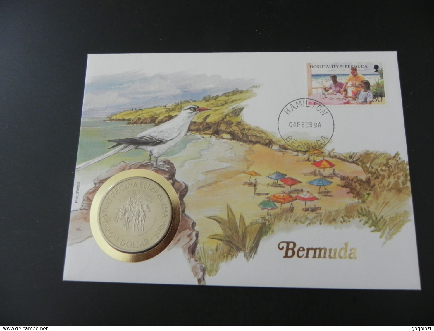 Bermuda 1 Dollar 1996 - 70th Birthday Elizabeth II. - Numis Letter - Bermudes