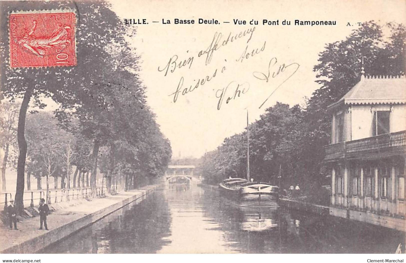LILLE - La Basse Deule - Vue Du Pont Du Ramponeau - Très Bon état - Lille