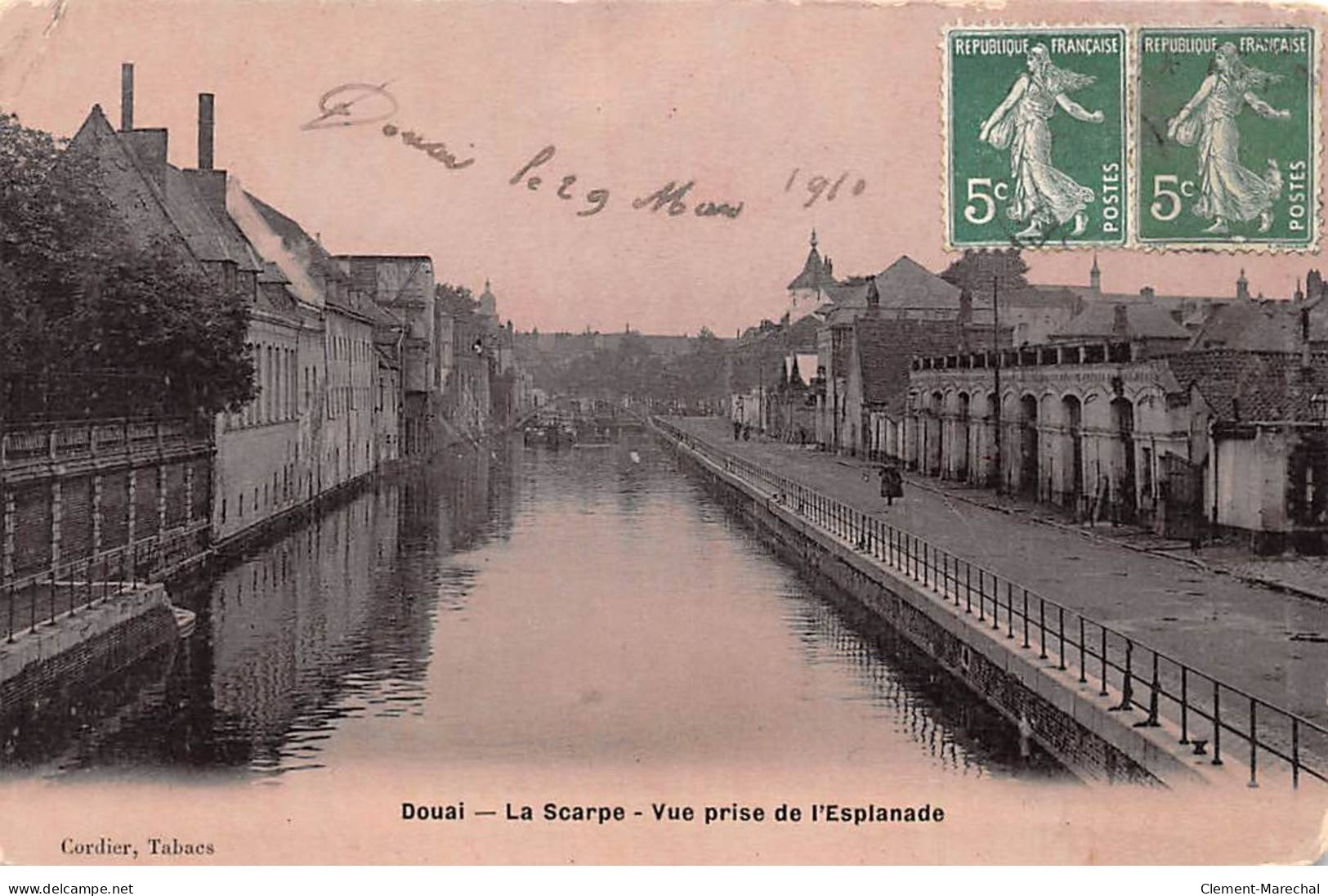 DOUAI - La Scarpe - Vue Prise De L'Esplanade - état - Douai