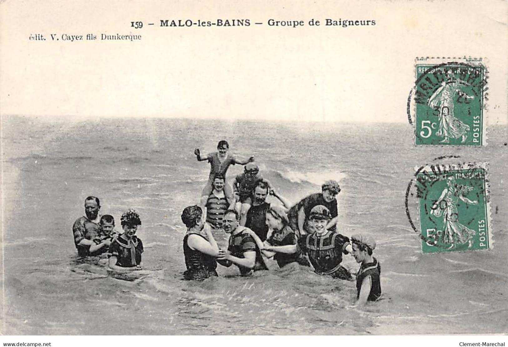 MALO LES BAINS - Groupe De Baigneurs - Très Bon état - Malo Les Bains