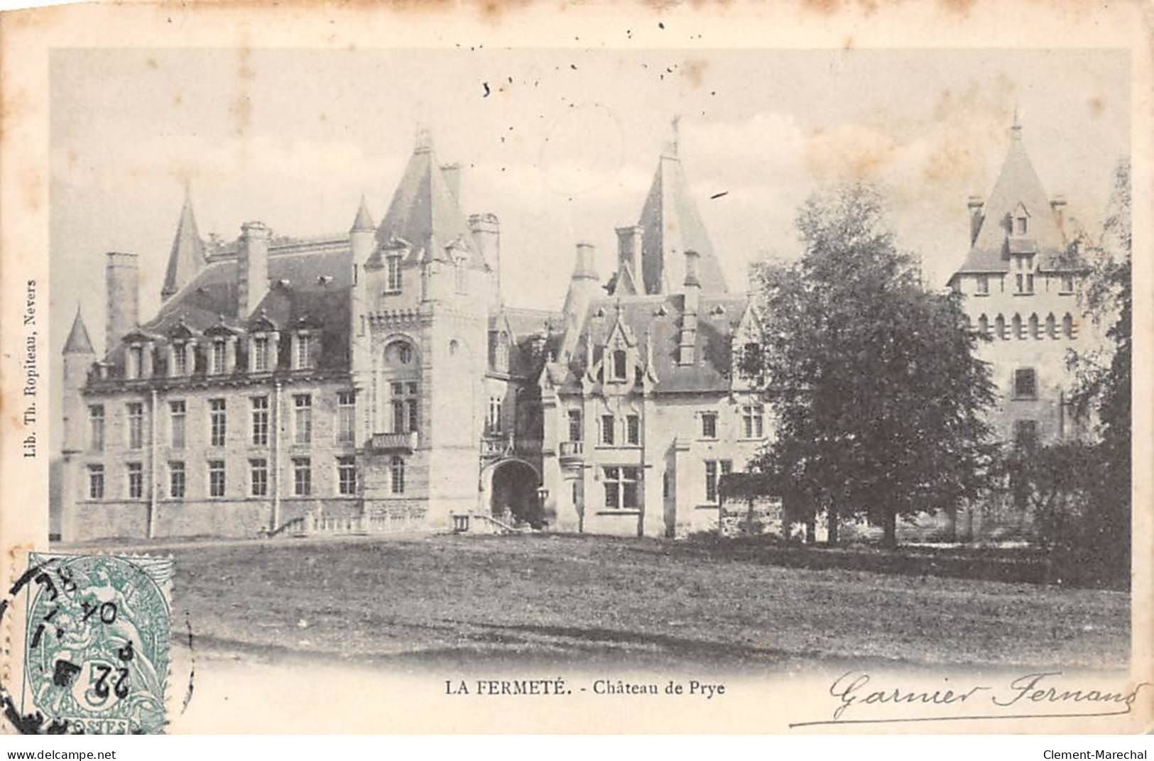 LA FERMETE - Château De Prye - état - Autres & Non Classés