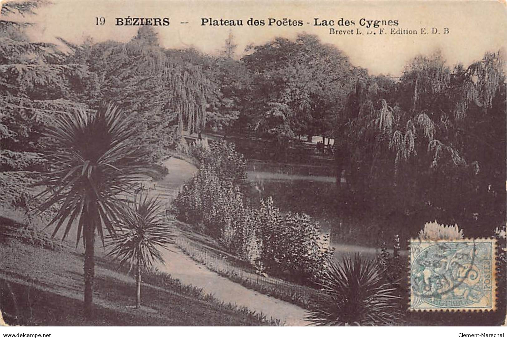 BEZIERS - Plateau Des Poëtes - Lac Des Cygnes - état - Beziers