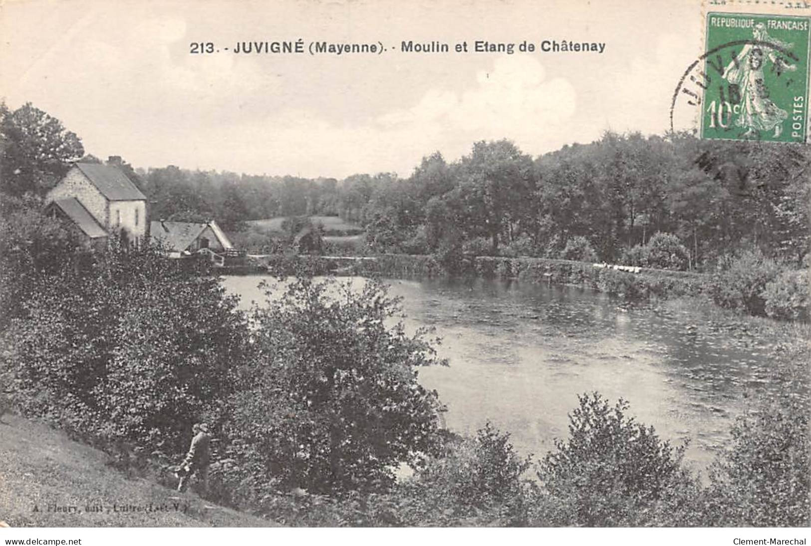 JUVIGNE - Moulin Et Etang De Châtenay - Très Bon état - Autres & Non Classés