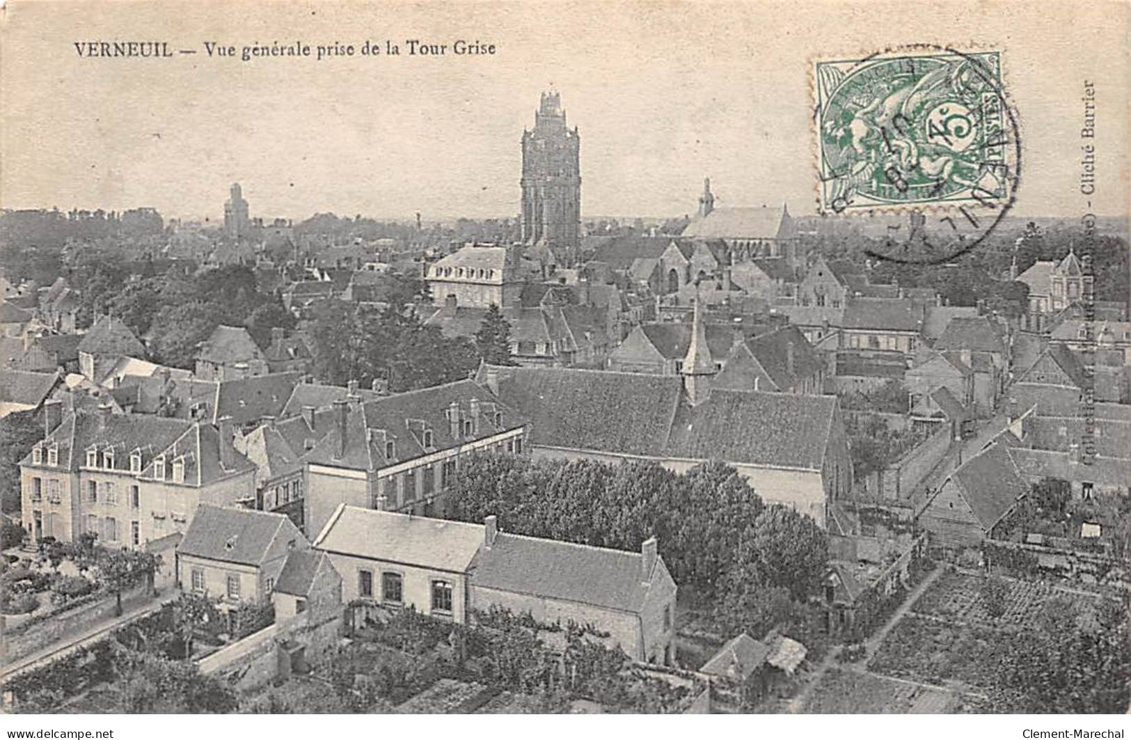 VERNEUIL - Vue Générale Prise De La Tour Grise - Très Bon état - Andere & Zonder Classificatie