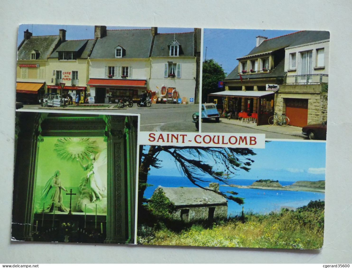 35 : Saint Coulomb  - La Place De L'Eglise - Rue De La Poste - Chapelle De L'Annonciation  - Le Fort Du Guesclin - Saint-Coulomb