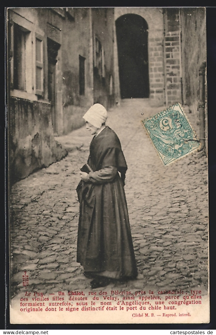 CPA Le Puy, Un Chalot, Rue Des Pèlerins, Près La Cathédrale, Auvergne  - Non Classés