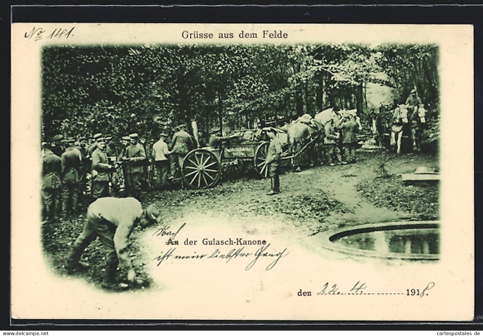 AK Soldaten An Der Gulasch-Kanone  - Guerre 1914-18