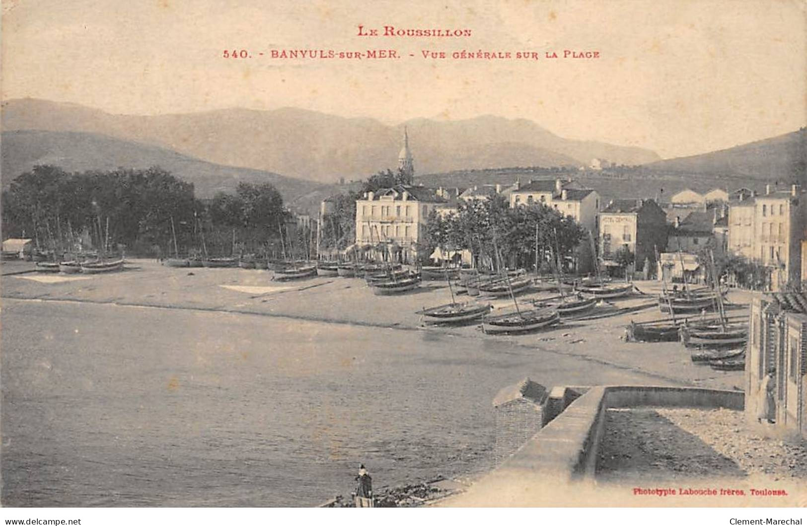 BANYULS SUR MER - Vue Générale Sur La Plage - Très Bon état - Banyuls Sur Mer