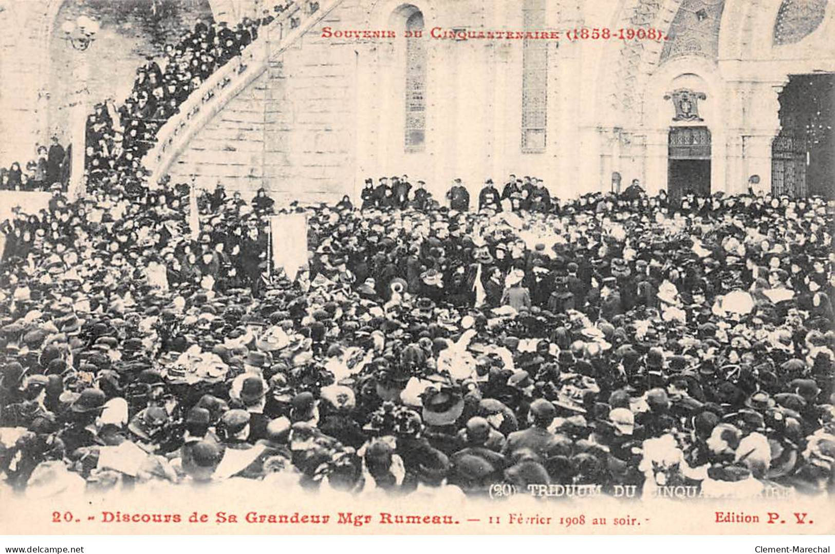 LOURDES - Souvenaire Du Cinquantenaire 1908 - Discours De Sa Grandeur Mgr Rumeau - Très Bon état - Lourdes