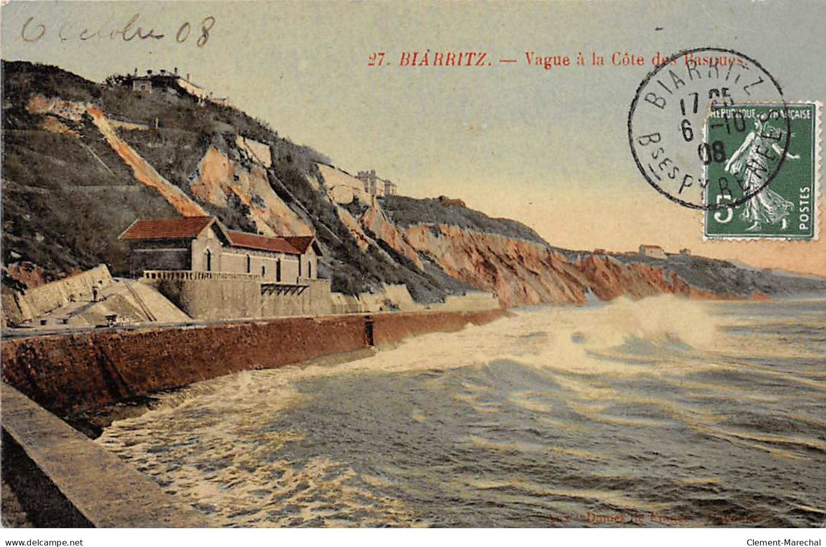 BIARRITZ - Vague à La Côte Des Basques - Très Bon état - Biarritz