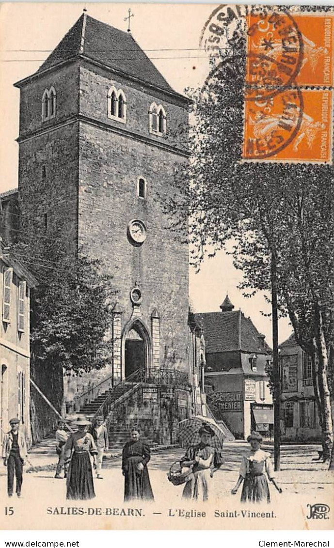 SALIES DE BEARN - L'Eglise Saint Vincent - Très Bon état - Salies De Bearn