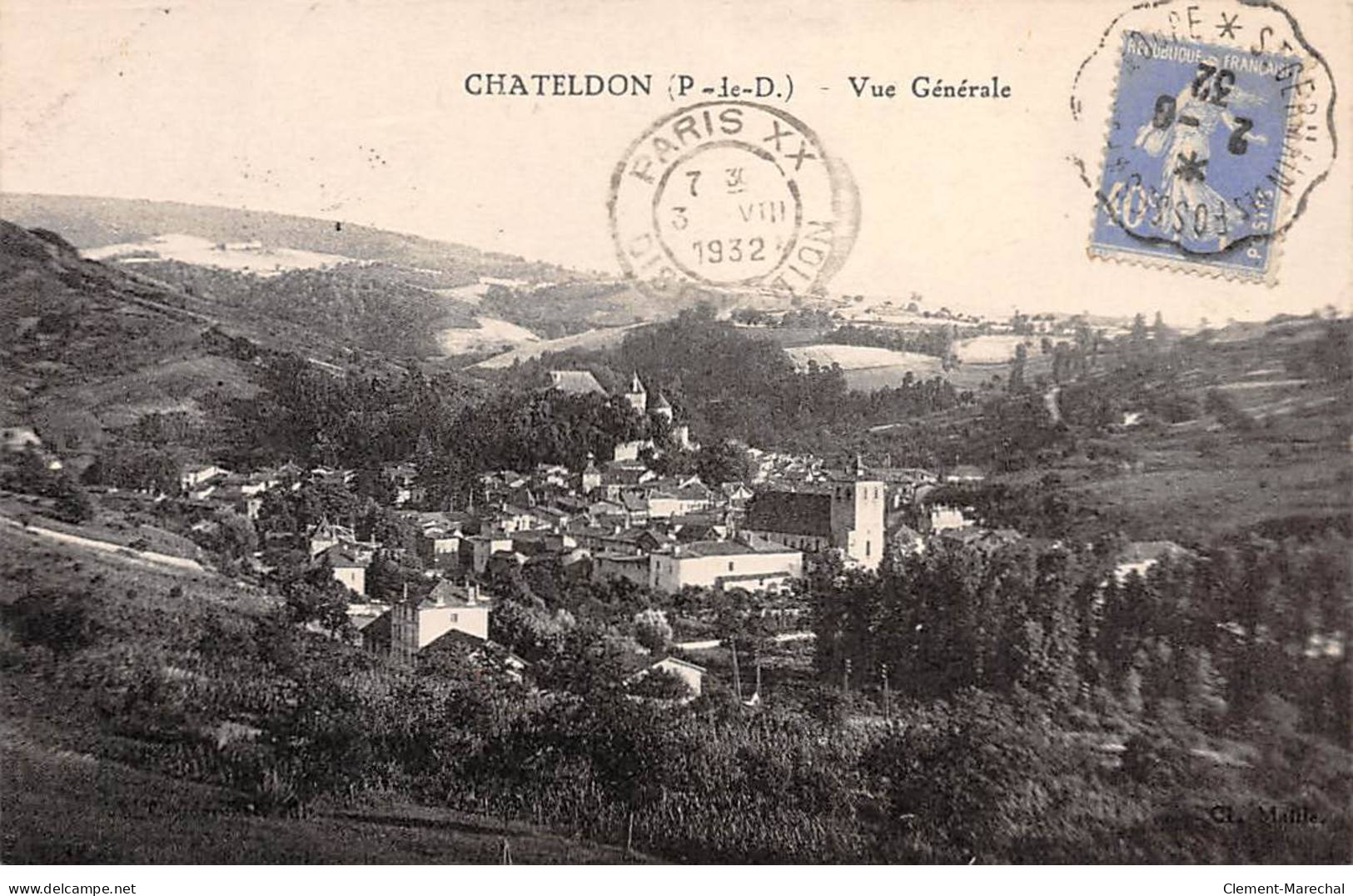 CHATELDON - Vue Générale - Très Bon état - Chateldon