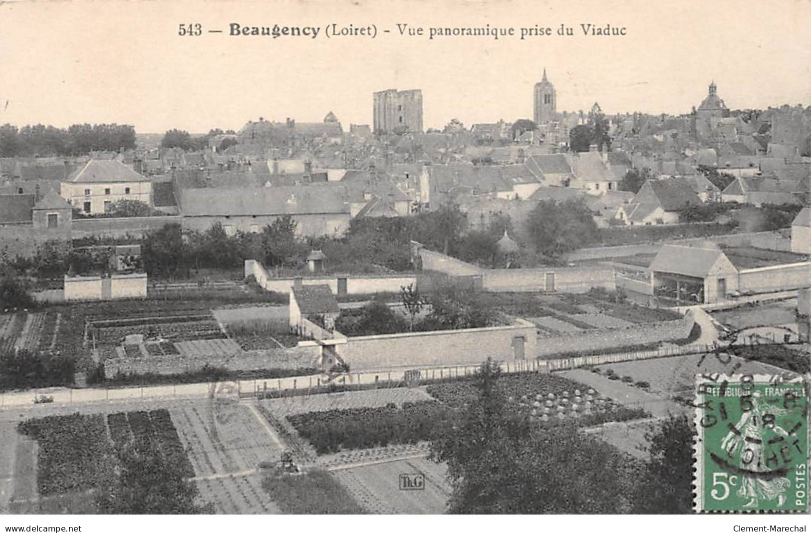 BEAUGENCY - Vue Panoramique Prise Du Viaduc -  Très Bon état - Beaugency