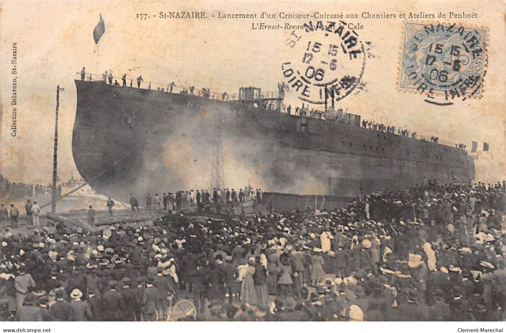 SAINT NAZAIRE - Lancement D'un Croiseur Cuirassé - Très Bon état - Saint Nazaire