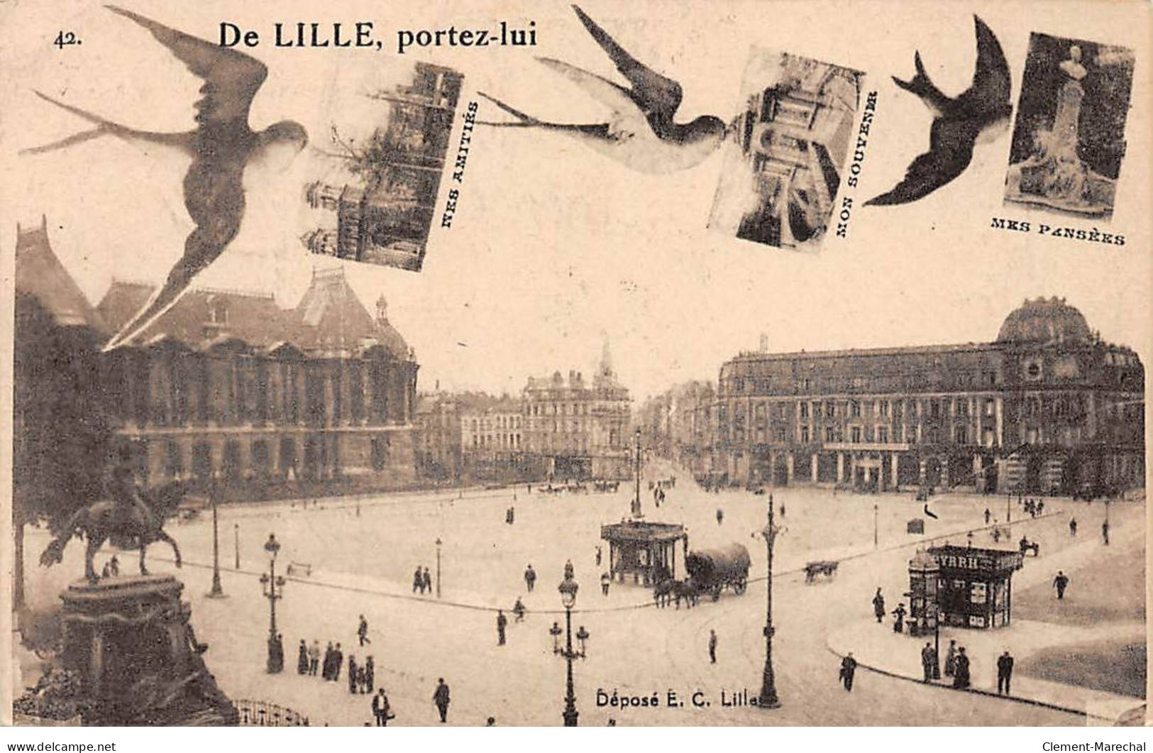 De LILLE Portez Lui Mes Amitiés - Très Bon état - Lille