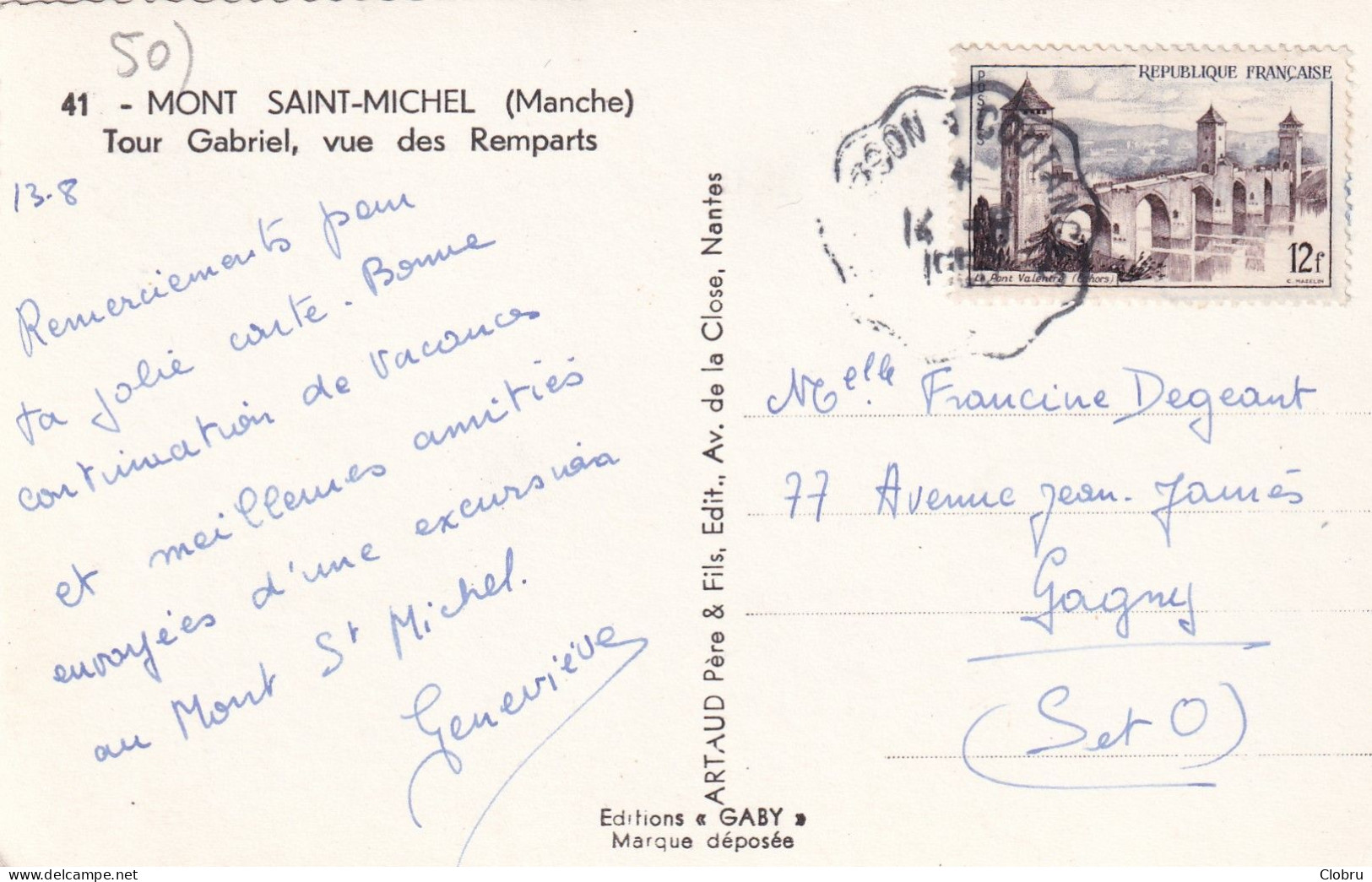 50, Mont Saint Michel, Tour Gabriel, Vue Des Remparts - Le Mont Saint Michel