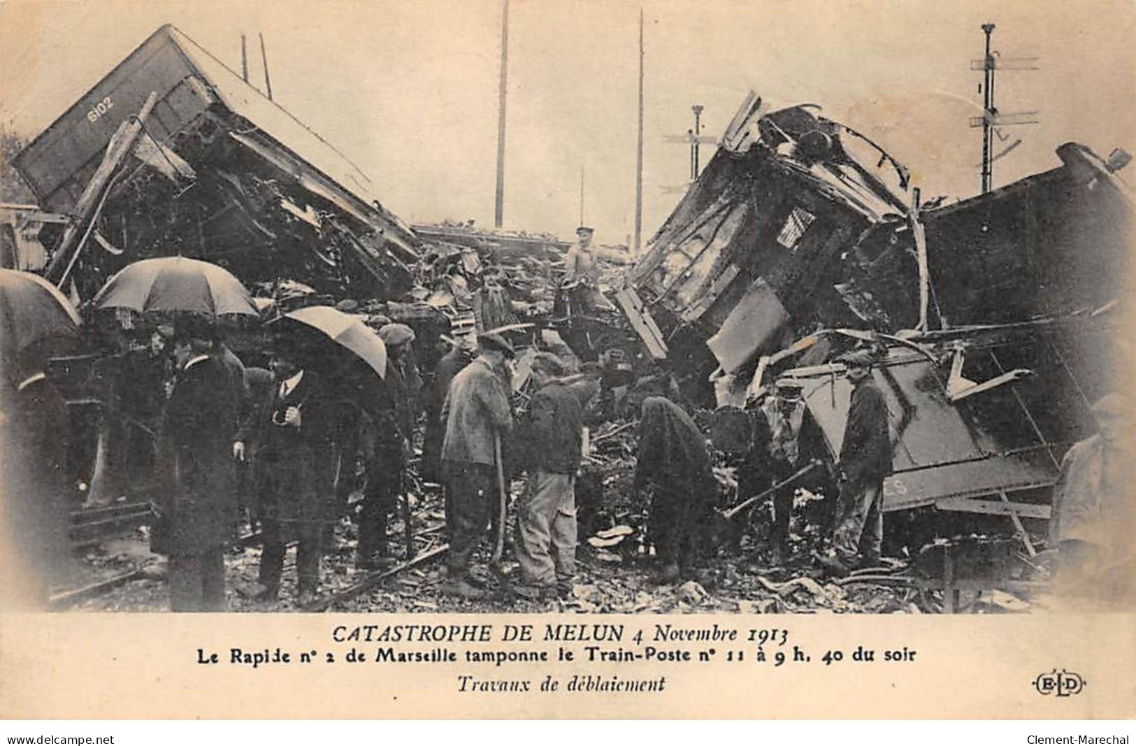 Catastrophe De MELUN - 4 Novembre 1913 - Travaux De Déblaiement - Très Bon état - Melun