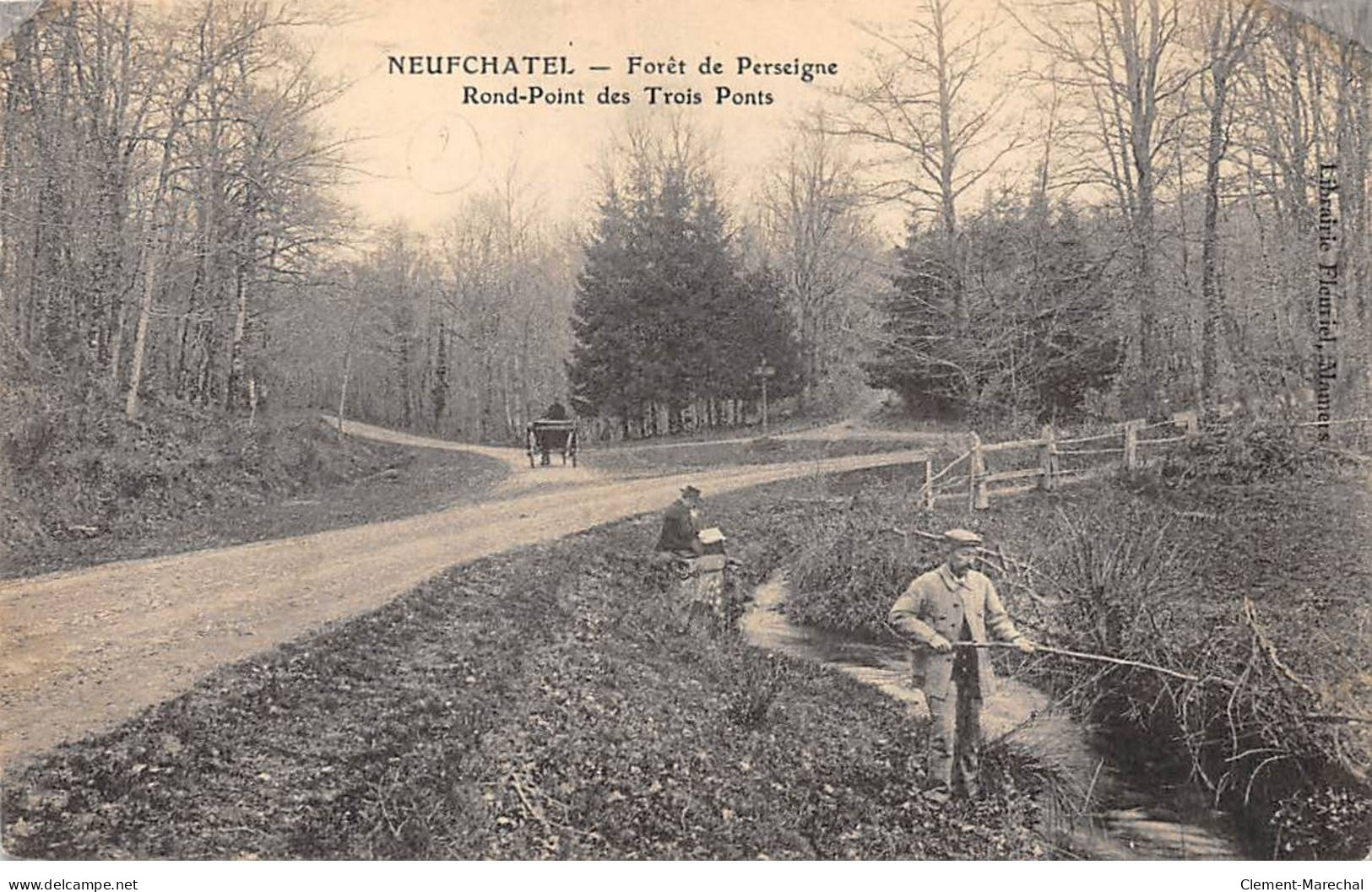 NEUFCHATEL - Forêt De Perseigne - Rond Poinr Des Trois Ponts - état - Neufchâtel En Bray