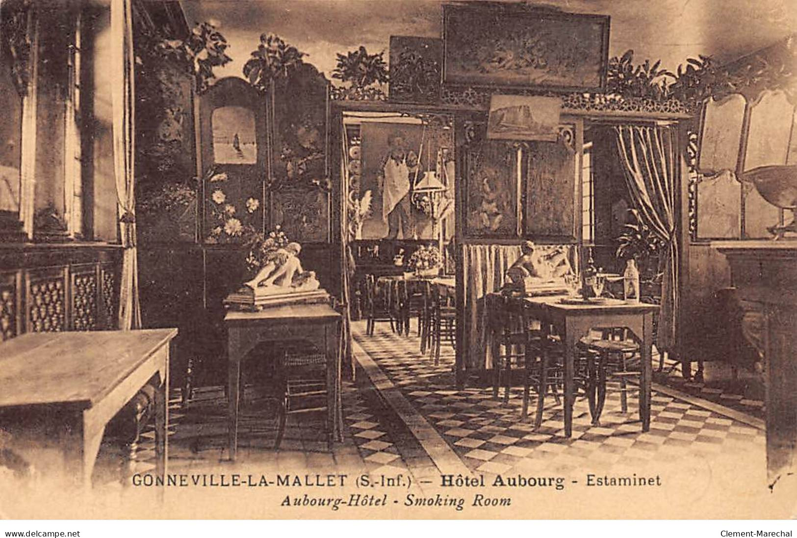GONNEVILLE LA MALLET - Hôtel Aubourg - Estaminet - Très Bon état - Autres & Non Classés