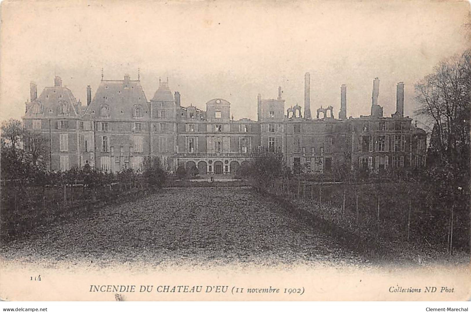 Incendie Du Chateau D'EU - 11 Novembre 1902 - Très Bon état - Eu