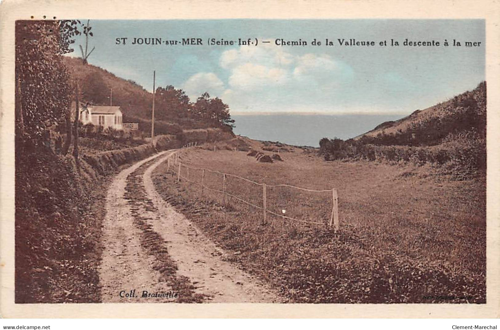 SAINT JOUIN SUR MER - Chemin De La Valleuse Et La Descente à La Mer - Très Bon état - Autres & Non Classés