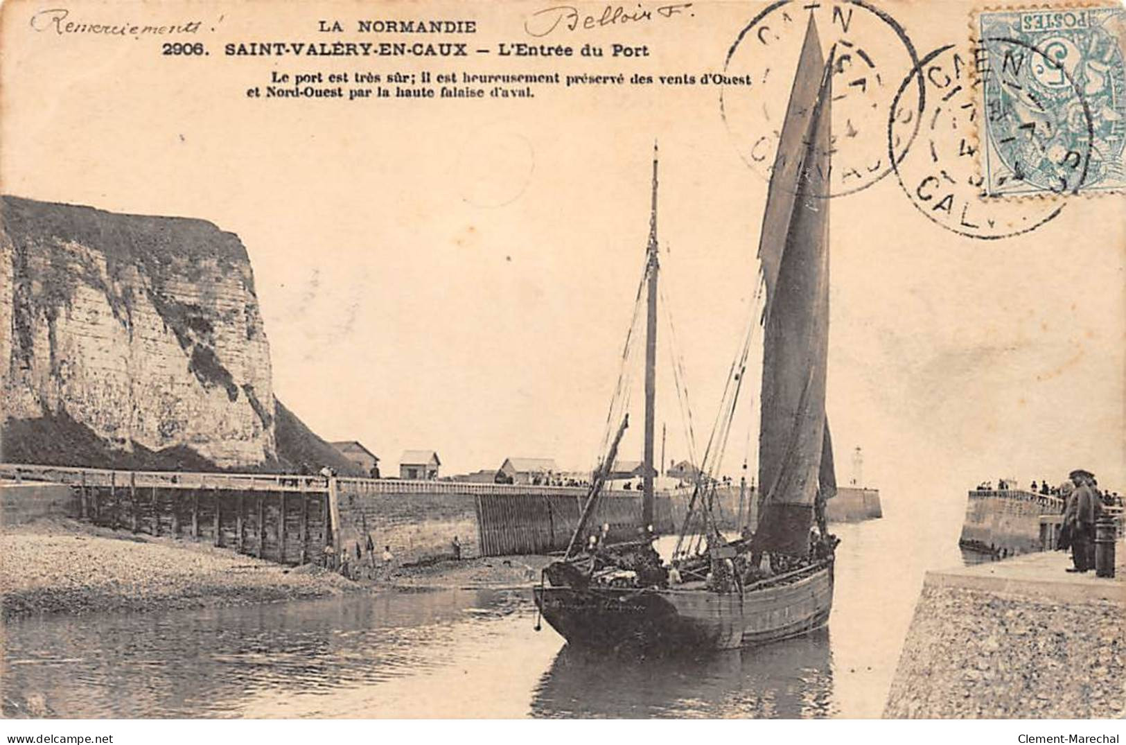 SAINT VALERY EN CAUX - L'Entrée Du Port - Très Bon état - Saint Valery En Caux