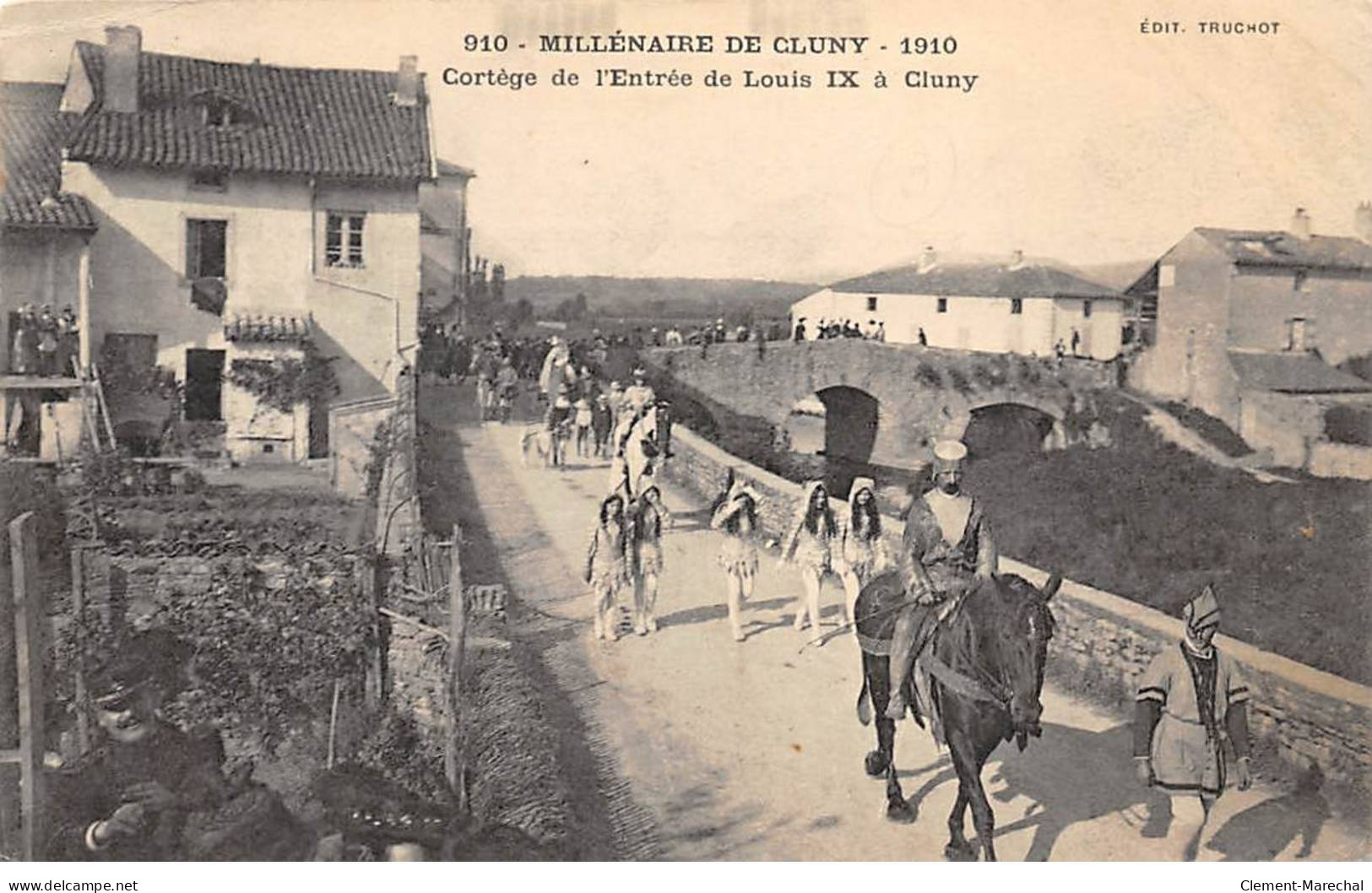 Millénaire De CLUNY - 1910 - Cortège De L'Entrée De Louis IX à CLUNY - état - Cluny