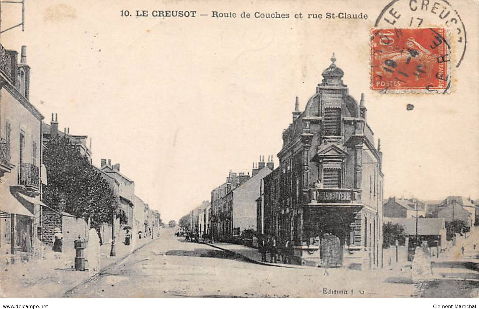 LE CREUSOT - Route De Couches Et Rue Saint Claude - état - Le Creusot