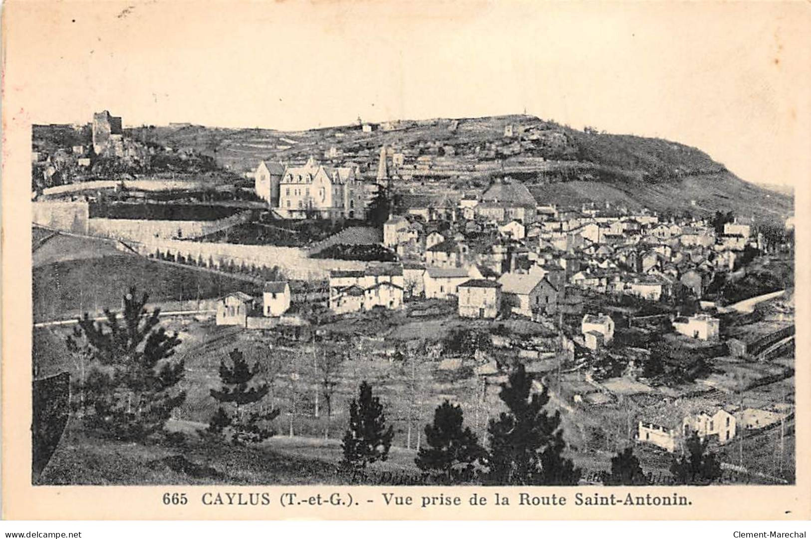 CAYLUS - Vue Prise De La Route Saint Antonin - Très Bon état - Caylus