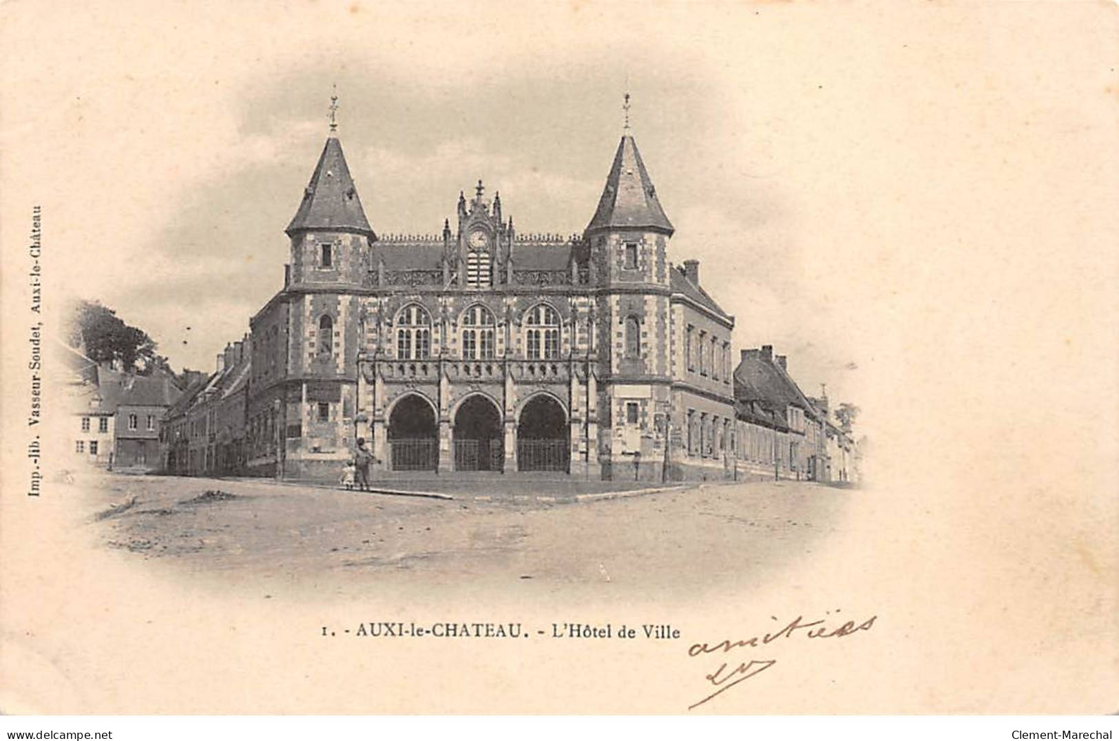 AUXI LE CHATEAU - L'Hôtel De Ville - Très Bon état - Auxi Le Chateau