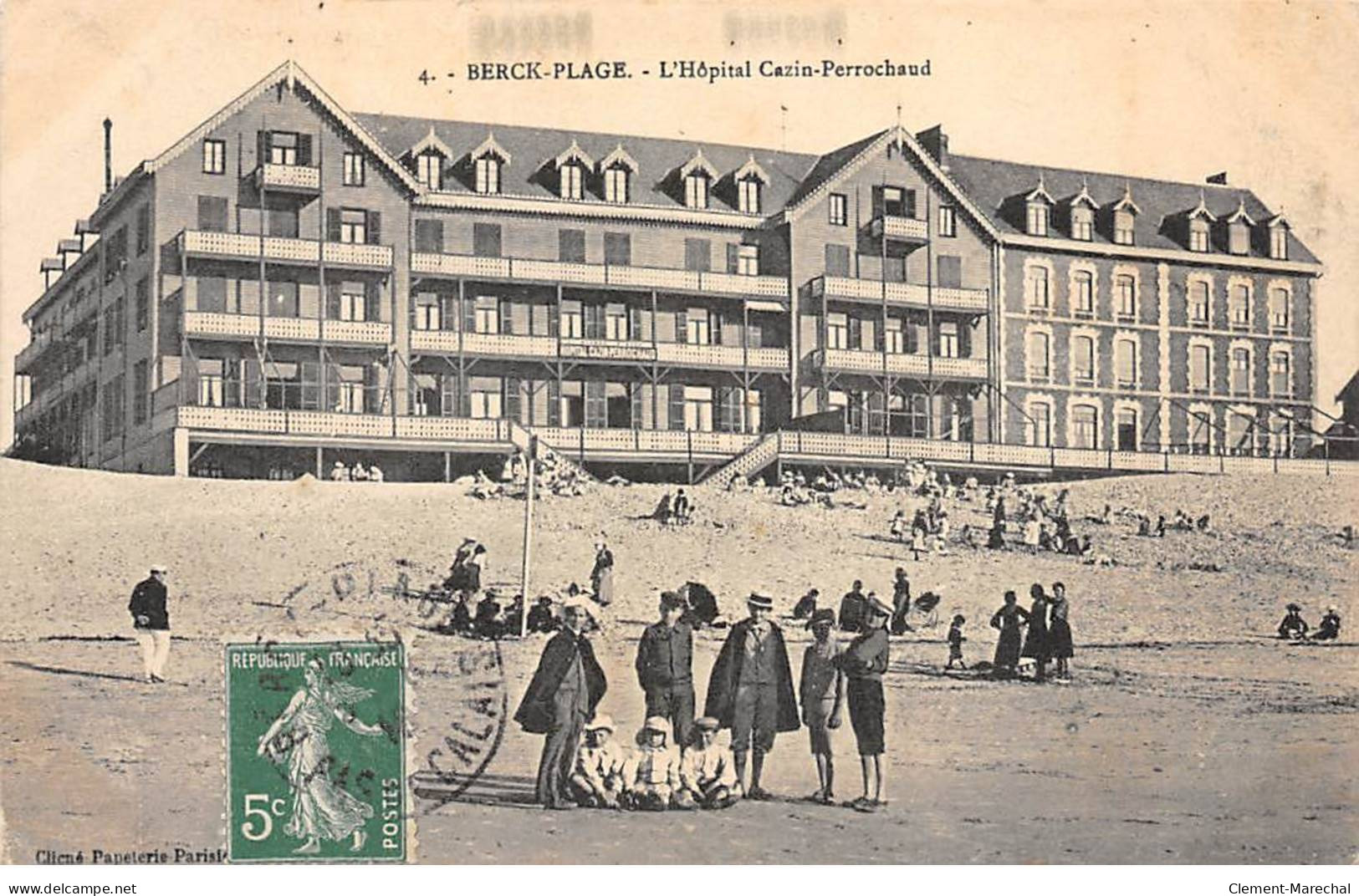 BERCK PLAGE - L'Hôpital Cazin Perrochaud - Très Bon état - Berck