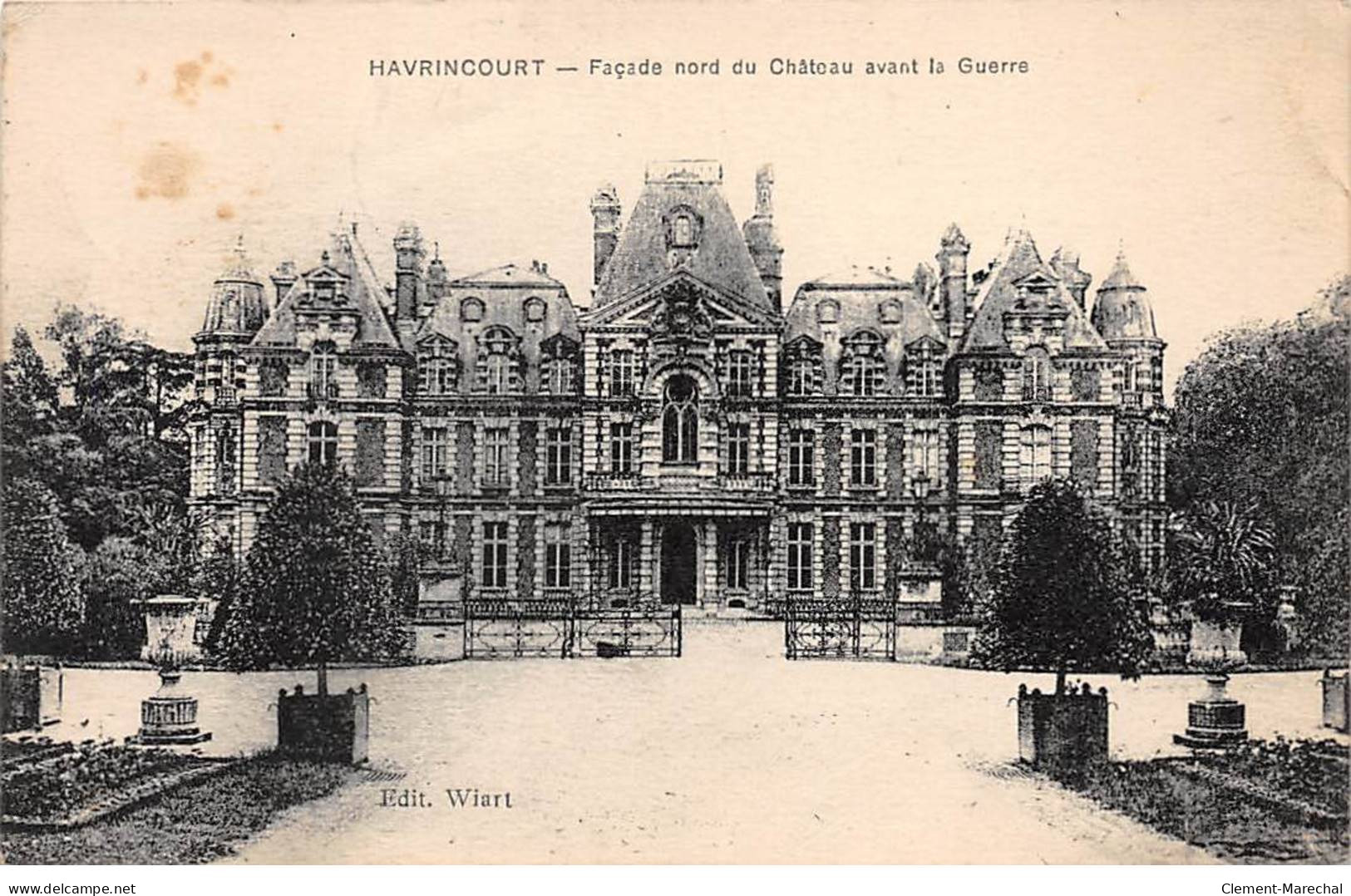 HAVRINCOURT - Façade Nord Du Château Avant La Guerre - Très Bon état - Autres & Non Classés