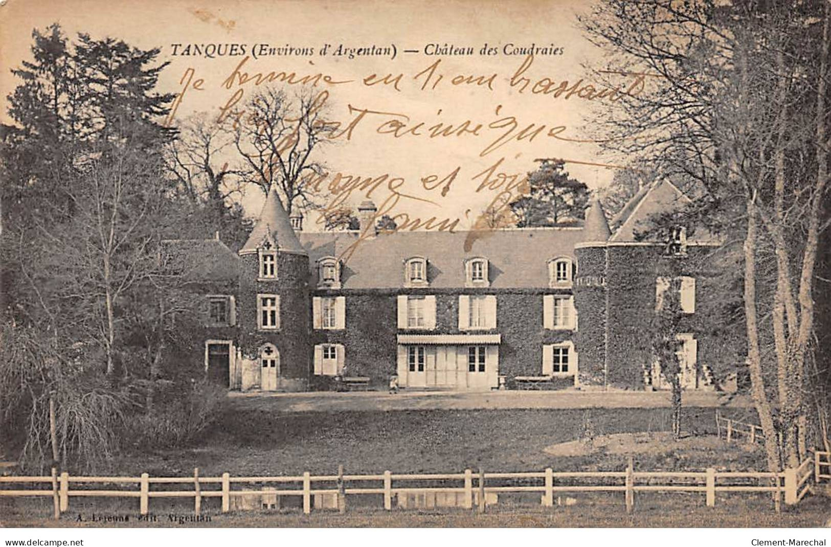 TANQUES - Château Des Coudraies - Très Bon état - Sonstige & Ohne Zuordnung