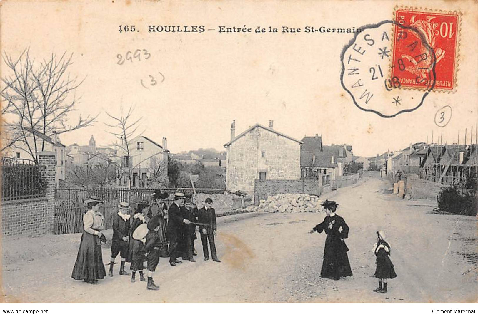 HOUILLES - Entrée De La Rue Saint Germain - Très Bon état - Houilles