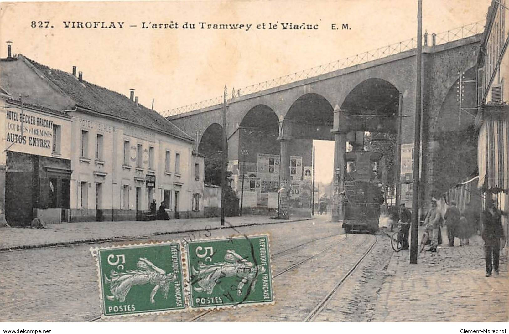 VIROFLAY - L'arrêt Du Tramway Et Le Viaduc - état - Viroflay