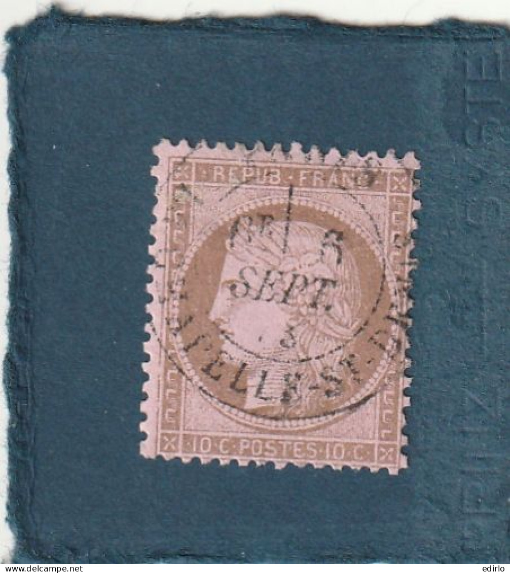 ///   FRANCE ///     Cérés N° 54 --- 10 Cts Brun Sur Rose - 1871-1875 Ceres