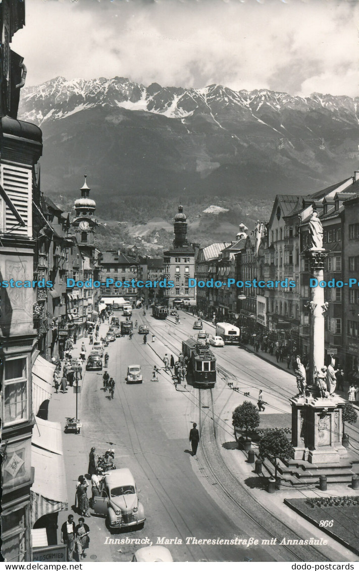 R009726 Innsbruck. Maria Theresienstrasse Mit Annasaule. Chizzali. RP - Monde